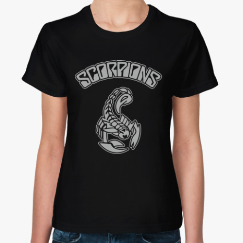 Женская футболка с принтом Scorpions