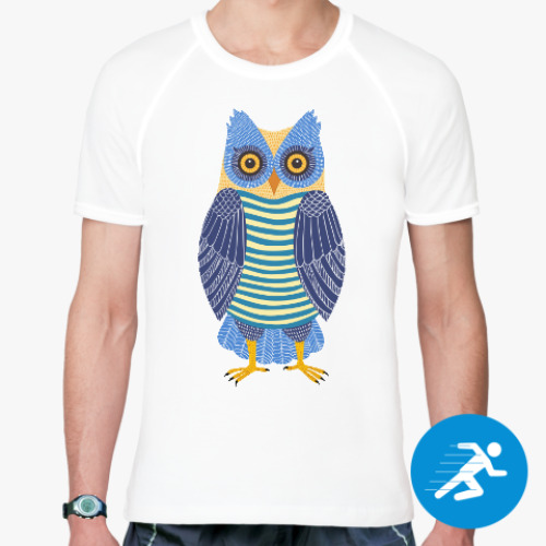 Спортивная футболка с принтом Сова