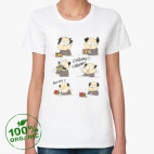 Женская футболка органик