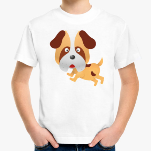 Детская футболка с принтом Собачка