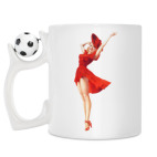 Кружка с футбольным мячиком