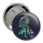 Значок 75 мм Космонавт