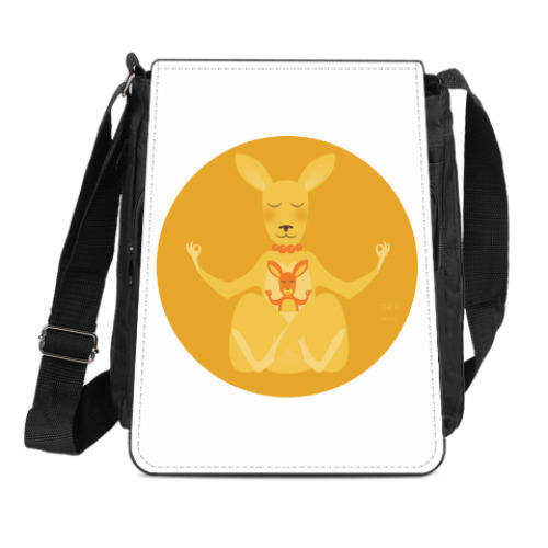 Сумка-планшет с принтом Animal Zen: K is for Kangaroo