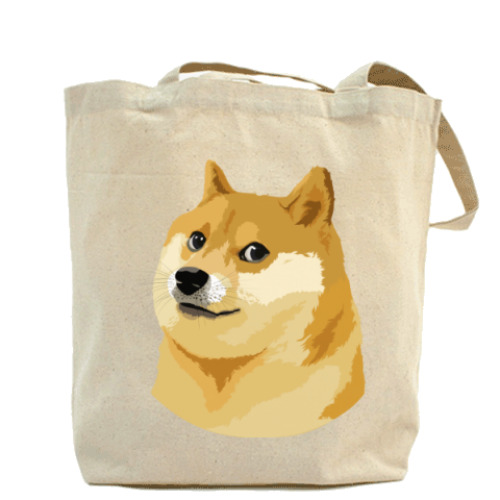 Сумка шоппер с принтом DOGE