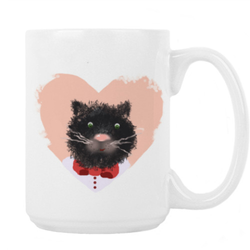 Кружка с принтом Портрет кота