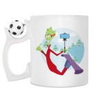Кружка с футбольным мячиком
