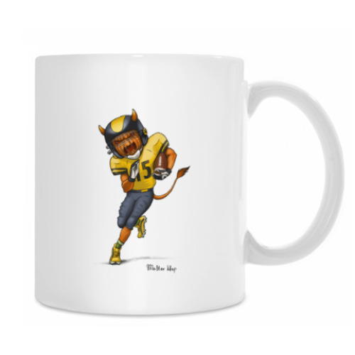 Кружка с принтом Тыква Американский футбол