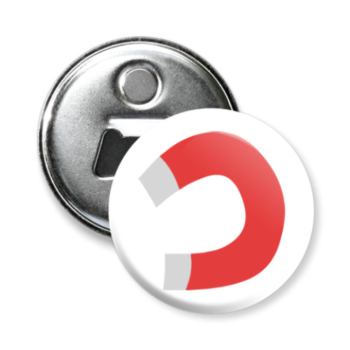 Магнит-открывашка с принтом Тянет, как магнитом