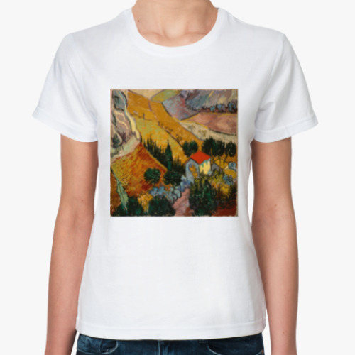 Классическая футболка с принтом Винсент