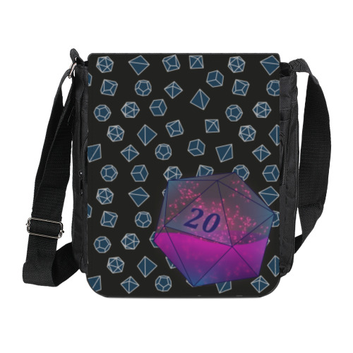 Сумка на плечо (мини-планшет) с принтом Дайс D&D