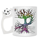 Кружка с футбольным мячиком
