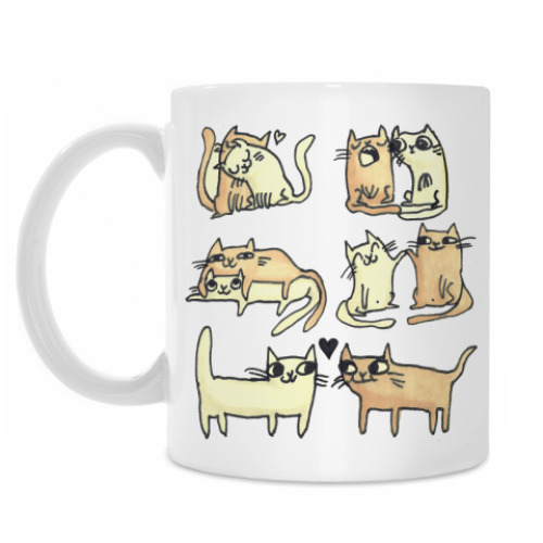 Кружка Коты любовные