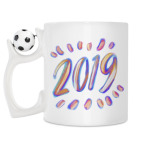 Кружка с футбольным мячиком