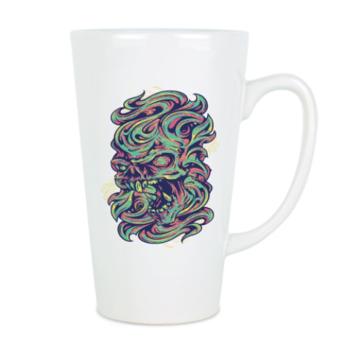 Чашка Латте Череп