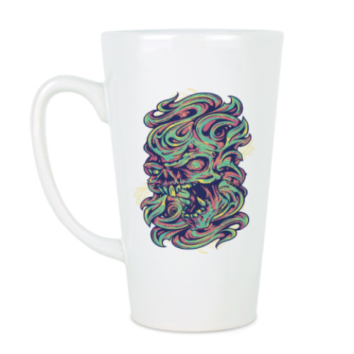 Чашка Латте Череп