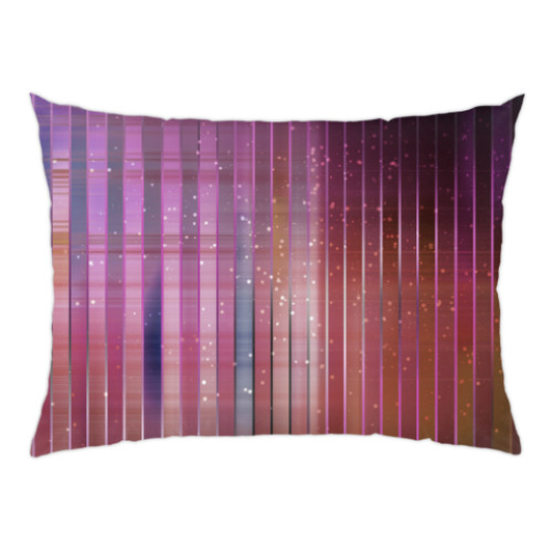Подушка с принтом Космос в полоску