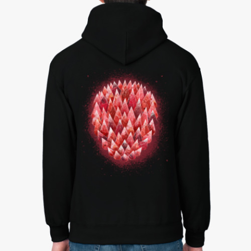 Толстовка худи чувствую красный (sensor red)