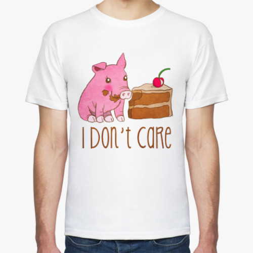 Футболка с принтом Мне все равно