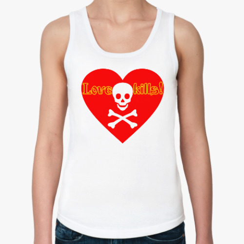 Женская майка с принтом любовь