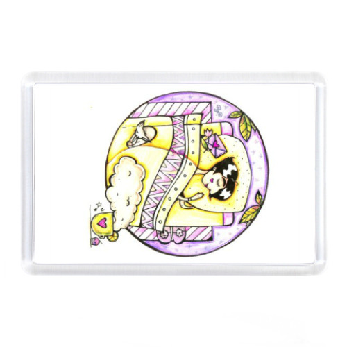 Магнит с принтом Сон