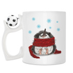 Кружка с футбольным мячиком