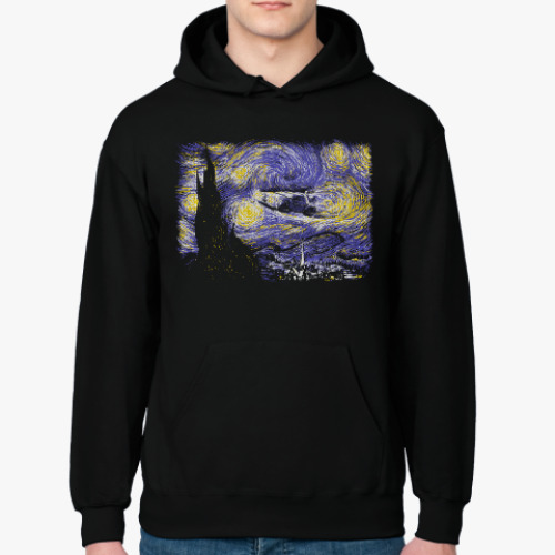 Толстовка худи с принтом Звёздный Делориан