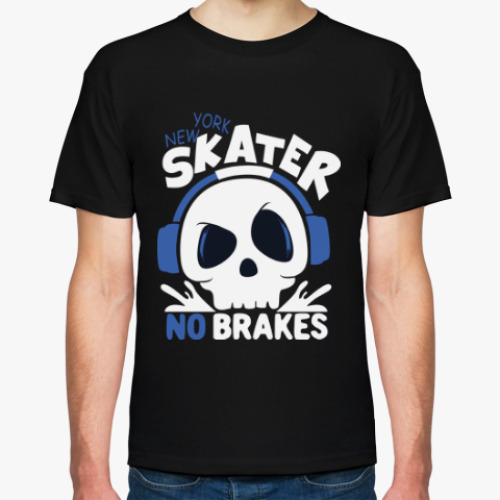 Футболка с принтом New York Skater