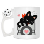 Кружка с футбольным мячиком