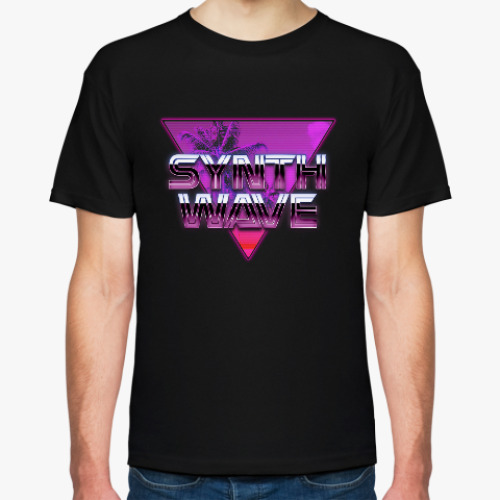 Футболка с принтом Synthwave