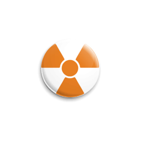 Значок 25мм radioactive