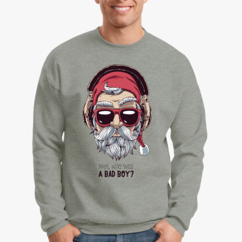 Свитшот с принтом Who was a bad boy?