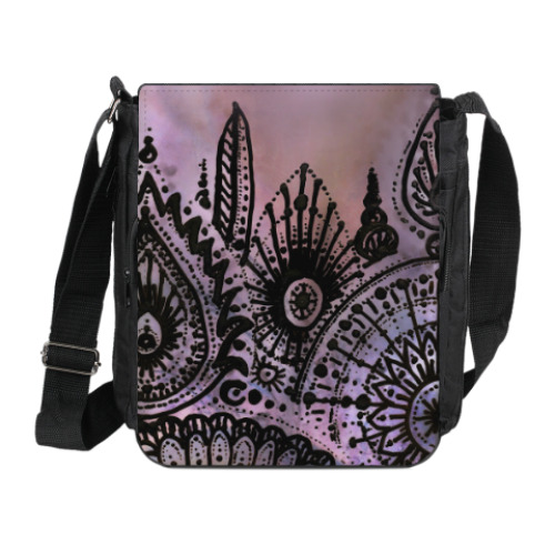 Сумка на плечо (мини-планшет) с принтом Перламутр