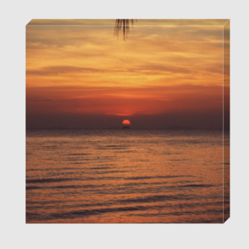 Холст с принтом Закат солнца на острове / Island sunset