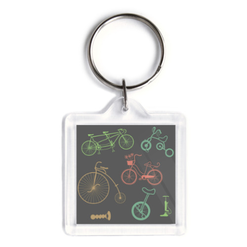 Брелок с принтом Велосипеды