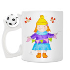 Кружка с футбольным мячиком