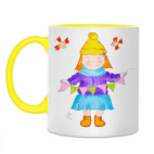 Двухцветная кружка Праздник всегда!