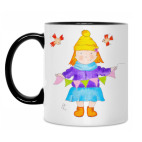 Кружка двухцветная