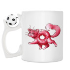 Кружка с футбольным мячиком