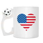 Кружка с футбольным мячиком