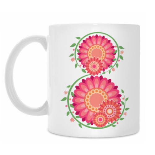 Кружка с принтом 8 Марта