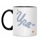 Кружка двухцветная