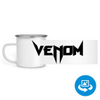 Кружка металлическая белая (круговая запечатка)