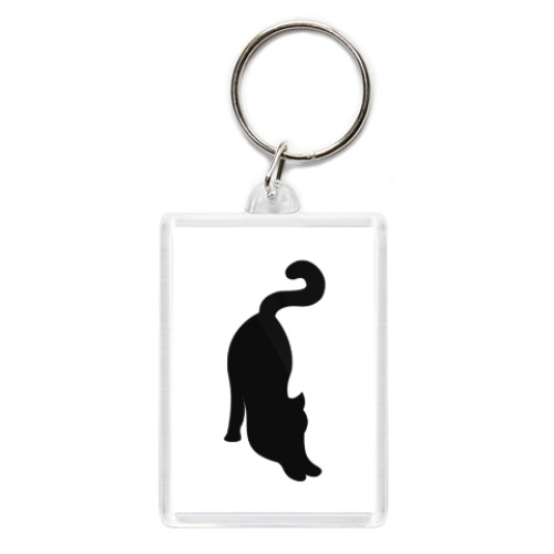 Брелок с принтом Черная кошка