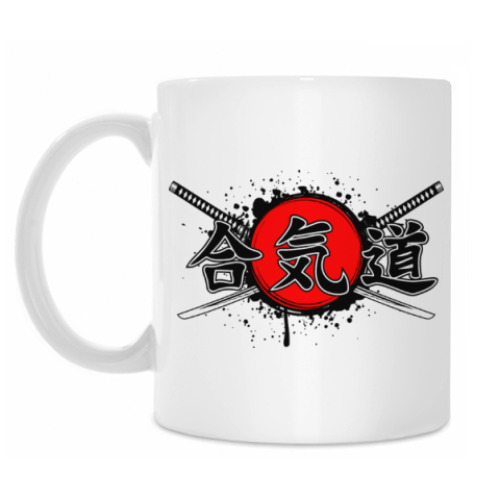 Кружка с принтом Айкидо