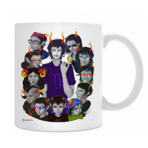 Кружка Каркат Вантас и тролли из Homestuck