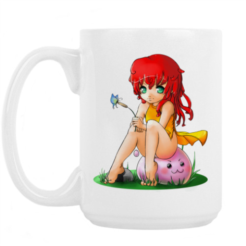 Кружка с принтом Девочка и поринг