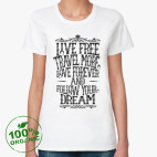 Женская футболка органик