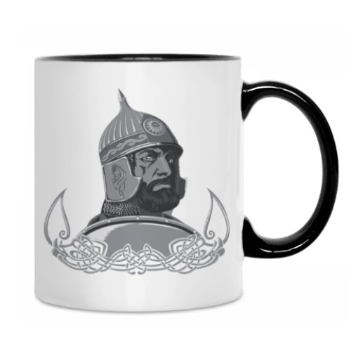 Кружка витязь, воин, солдат.