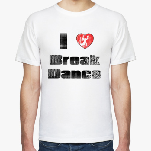 Футболка с принтом I Love Break Dance