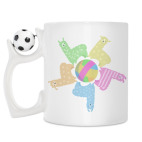 Кружка с футбольным мячиком